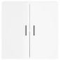 vidaXL Armario de pared madera de ingeniería blanco brillo 60x31x60 cm vidaXL Armario de pared madera de ingeniería blanco brillo 60x31x60 cm