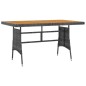 vidaXL Juego de comedor de jardín 5 piezas ratán sintético gris vidaXL Juego de comedor de jardín 5 piezas ratán sintético gris