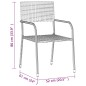 vidaXL Juego de comedor de jardín 5 piezas ratán sintético gris vidaXL Juego de comedor de jardín 5 piezas ratán sintético gris