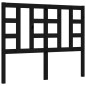vidaXL Estructura cama de matrimonio con cabecero madera maciza negra vidaXL Estructura cama de matrimonio con cabecero madera maciza negra