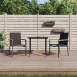 vidaXL Sillas de jardín 2 uds textilene y acero negro 55x61,5x90 cm vidaXL Sillas de jardín 2 uds textilene y acero negro 55x61,5x90 cm