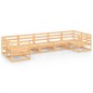 vidaXL Juego de muebles de jardín 7 piezas madera maciza de pino vidaXL Juego de muebles de jardín 7 piezas madera maciza de pino
