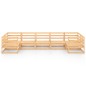 vidaXL Juego de muebles de jardín 7 piezas madera maciza de pino vidaXL Juego de muebles de jardín 7 piezas madera maciza de pino