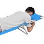 vidaXL Tumbona plegable con cojín para la cabeza acero azul turquesa vidaXL Tumbona plegable con cojín para la cabeza acero azul turquesa