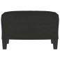 vidaXL Reposapiés de tela negro 60x50x41 cm vidaXL Reposapiés de tela negro 60x50x41 cm