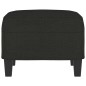 vidaXL Reposapiés de tela negro 60x50x41 cm vidaXL Reposapiés de tela negro 60x50x41 cm