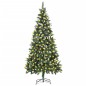vidaXL Árbol de Navidad artificial iluminado con luces y piñas 210 cm vidaXL Árbol de Navidad artificial iluminado con luces y piñas 210 cm
