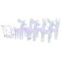 vidaXL Decoración navideña de renos y trineo acrílico 320 LED vidaXL Decoración navideña de renos y trineo acrílico 320 LED