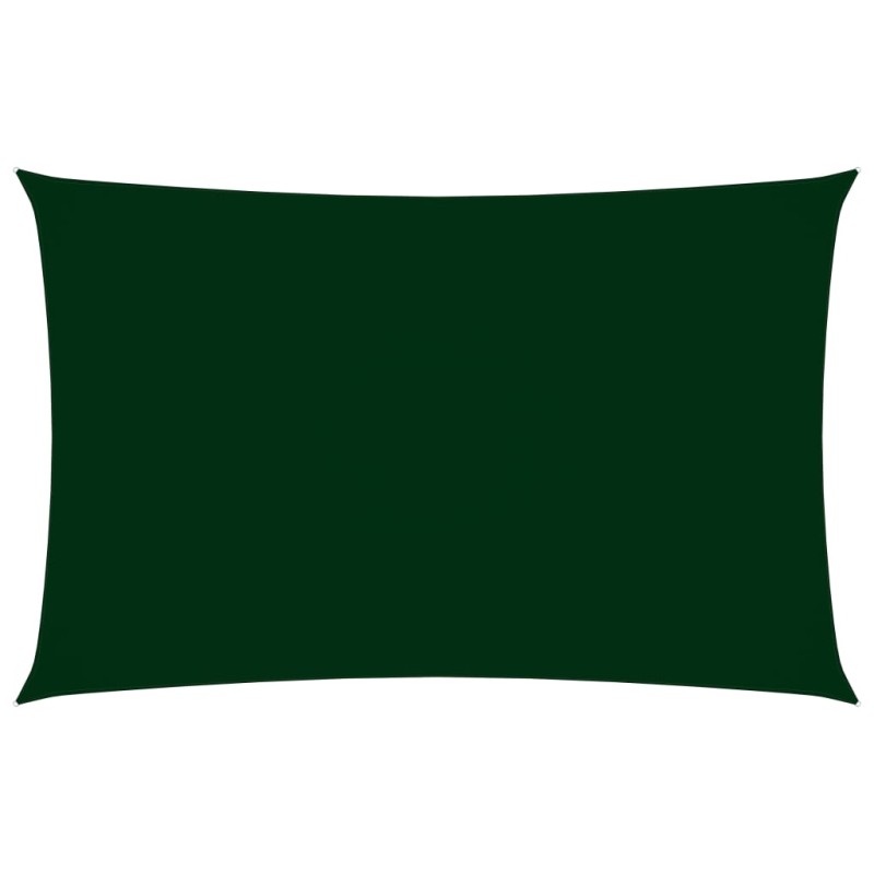 vidaXL Toldo de vela rectangular tela Oxford verde oscuro 4x7 m vidaXL Toldo de vela rectangular tela Oxford verde oscuro 4x7 m