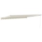 vidaXL Toldo retráctil aluminio y tela color crema 4x3 m vidaXL Toldo retráctil aluminio y tela color crema 4x3 m