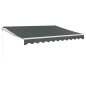 vidaXL Toldo retráctil aluminio y tela gris antracita 3,5x2,5 m vidaXL Toldo retráctil aluminio y tela gris antracita 3,5x2,5 m