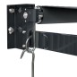 vidaXL Toldo retráctil aluminio y tela gris antracita 3x2,5 m