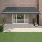 vidaXL Toldo retráctil aluminio y tela gris antracita 5x3 m vidaXL Toldo retráctil aluminio y tela gris antracita 5x3 m