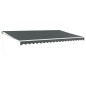 vidaXL Toldo retráctil aluminio y tela gris antracita 5x3 m vidaXL Toldo retráctil aluminio y tela gris antracita 5x3 m