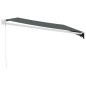 vidaXL Toldo retráctil aluminio y tela gris antracita 5x3 m vidaXL Toldo retráctil aluminio y tela gris antracita 5x3 m
