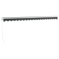 vidaXL Toldo retráctil aluminio y tela gris antracita 5x3 m vidaXL Toldo retráctil aluminio y tela gris antracita 5x3 m