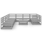 vidaXL Juego de muebles de jardín 11 piezas madera maciza de pino vidaXL Juego de muebles de jardín 11 piezas madera maciza de pino