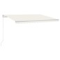 vidaXL Toldo retráctil manual crema 450x300 cm vidaXL Toldo retráctil manual crema 450x300 cm