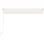 vidaXL Toldo retráctil manual crema 450x300 cm vidaXL Toldo retráctil manual crema 450x300 cm