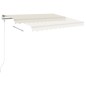 vidaXL Toldo retráctil manual crema 450x300 cm vidaXL Toldo retráctil manual crema 450x300 cm