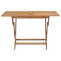 vidaXL Conjunto de comedor de jardín 5 piezas madera maciza de teca vidaXL Conjunto de comedor de jardín 5 piezas madera maciza de teca