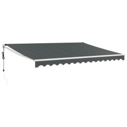 vidaXL Toldo retráctil automático gris antracita 4,5x3 m