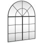 vidaXL Espejo de pared arco de hierro negro 80x100 cm vidaXL Espejo de pared arco de hierro negro 80x100 cm