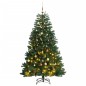 vidaXL Árbol de Navidad artificial con bisagras 300 LED y bolas 210 cm vidaXL Árbol de Navidad artificial con bisagras 300 LED y bolas 210 cm