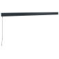 vidaXL Toldo retráctil aluminio y tela amarillo y blanco 4x3 m vidaXL Toldo retráctil aluminio y tela amarillo y blanco 4x3 m