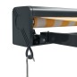 vidaXL Toldo retráctil aluminio y tela amarillo y blanco 4x3 m vidaXL Toldo retráctil aluminio y tela amarillo y blanco 4x3 m