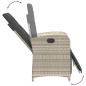 vidaXL Set comedor jardín 7 pzas y cojines ratán sintético gris claro vidaXL Set comedor jardín 7 pzas y cojines ratán sintético gris claro