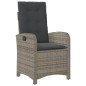 vidaXL Set comedor de jardín 5 piezas con cojines ratán sintético gris vidaXL Set comedor de jardín 5 piezas con cojines ratán sintético gris