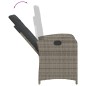 vidaXL Set comedor de jardín 5 piezas con cojines ratán sintético gris vidaXL Set comedor de jardín 5 piezas con cojines ratán sintético gris