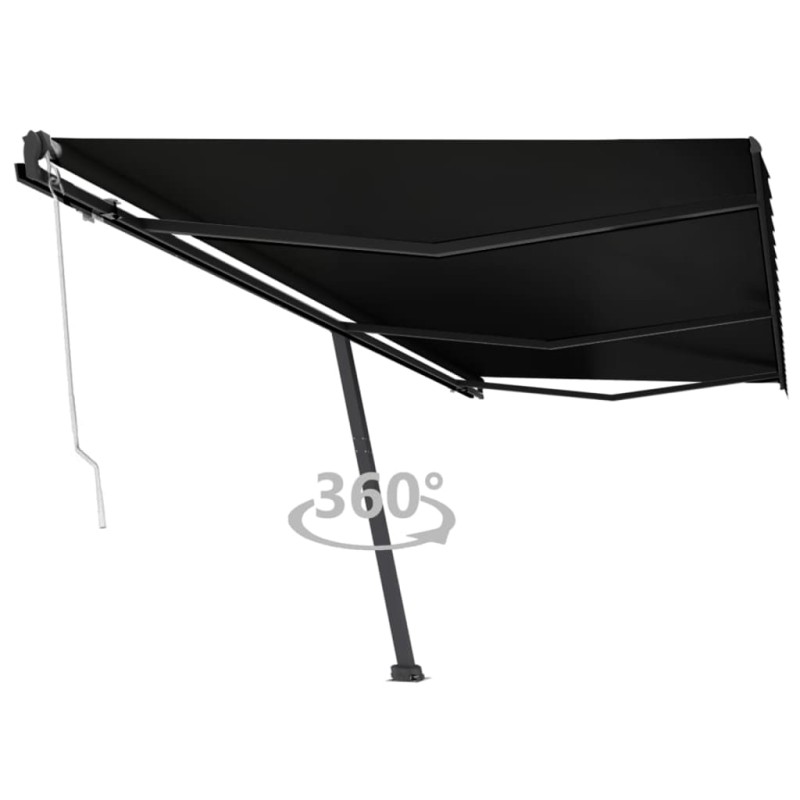 vidaXL Toldo de pie automático gris antracita 600x300 cm vidaXL Toldo de pie automático gris antracita 600x300 cm