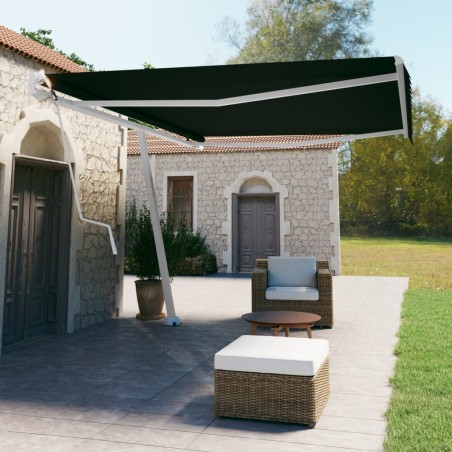 vidaXL Toldo de pie automático gris antracita 500x350 cm