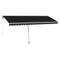 vidaXL Toldo de pie automático gris antracita 500x350 cm vidaXL Toldo de pie automático gris antracita 500x350 cm