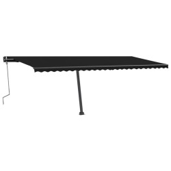 vidaXL Toldo de pie retráctil manual gris antracita 600x300 cm