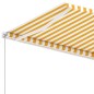 vidaXL Toldo de pie manual retráctil amarillo y blanco 350x250 cm vidaXL Toldo de pie manual retráctil amarillo y blanco 350x250 cm