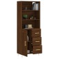 vidaXL Aparador alto madera contrachapada marrón roble 69,5x34x180 cm vidaXL Aparador alto madera contrachapada marrón roble 69,5x34x180 cm