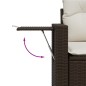 vidaXL Set sofás de jardín 6 piezas y cojines ratán sintético marrón vidaXL Set sofás de jardín 6 piezas y cojines ratán sintético marrón