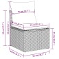 vidaXL Set sofás de jardín 6 piezas y cojines ratán sintético marrón vidaXL Set sofás de jardín 6 piezas y cojines ratán sintético marrón