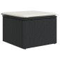 vidaXL Set de muebles de jardín 5 pzas y cojines ratán sintético negro vidaXL Set de muebles de jardín 5 pzas y cojines ratán sintético negro