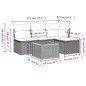 vidaXL Set de muebles de jardín 5 pzas y cojines ratán sintético negro vidaXL Set de muebles de jardín 5 pzas y cojines ratán sintético negro