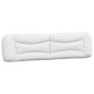 vidaXL Estructura cama con luces LED cuero sintético blanco 200x200 cm
