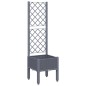 vidaXL Jardinera con enrejado PP gris 40x40x142 cm vidaXL Jardinera con enrejado PP gris 40x40x142 cm