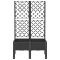 vidaXL Jardinera con enrejado PP negro 80x40x142 cm vidaXL Jardinera con enrejado PP negro 80x40x142 cm