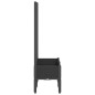vidaXL Jardinera con enrejado PP negro 80x40x142 cm vidaXL Jardinera con enrejado PP negro 80x40x142 cm