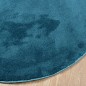 vidaXL Alfombra de pelo corto OVIEDO turquesa Ø 280 cm