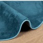 vidaXL Alfombra de pelo corto OVIEDO turquesa Ø 280 cm