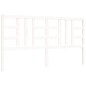 vidaXL Estructura de cama con cabecero madera maciza blanco 180x200 cm vidaXL Estructura de cama con cabecero madera maciza blanco 180x200 cm